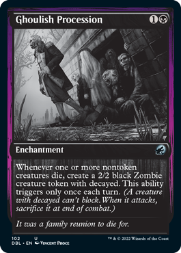 Ghoulish Procession [Innistrad: Double Feature] | Cards and Coasters CA
