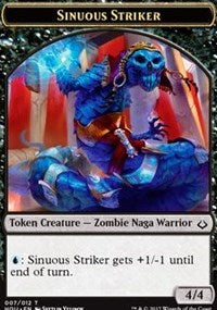 Sinuous Striker // Cat Double-sided Token [Hour of Devastation Tokens] | Cards and Coasters CA