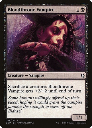 Bloodthrone Vampire [Duel Decks: Zendikar vs. Eldrazi] | Cards and Coasters CA