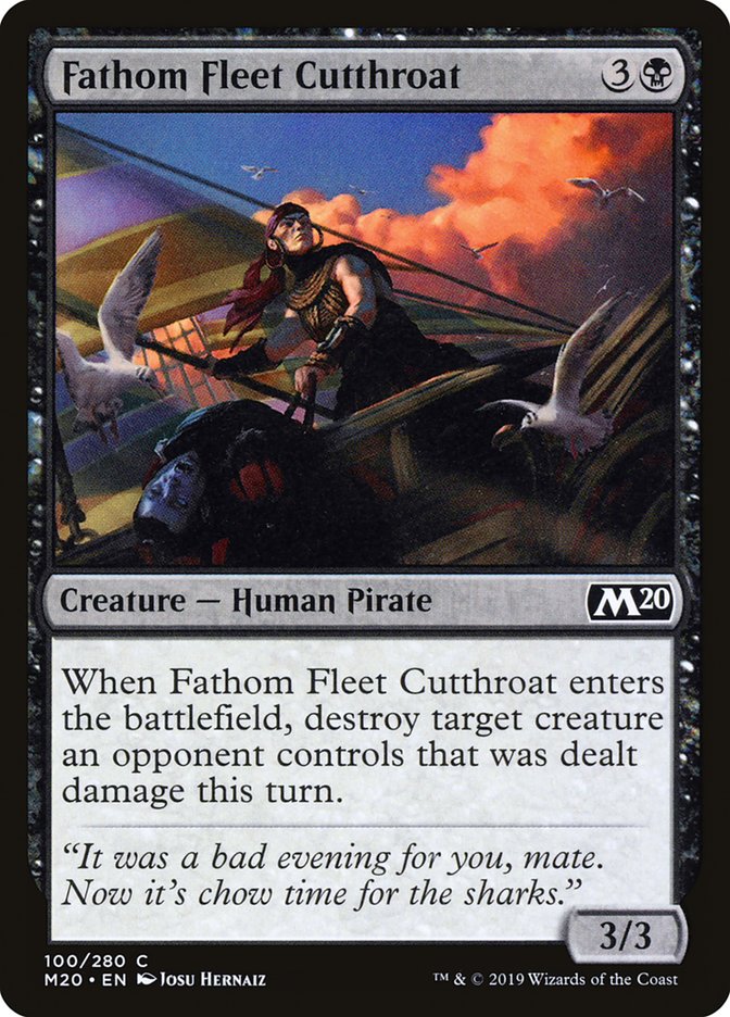 Fathom Fleet Cutthroat [Core Set 2020] | Cards and Coasters CA