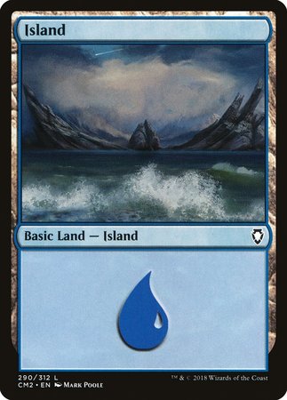 Island (290) [Commander Anthology Volume II] | Cards and Coasters CA