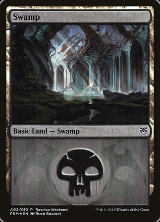 Swamp - Dimir (A02) [GRN Ravnica Weekend] | Cards and Coasters CA