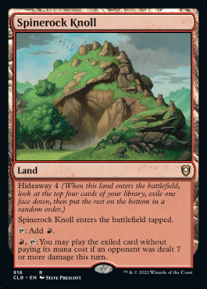 Spinerock Knoll [Commander Legends: Battle for Baldur's Gate] | Cards and Coasters CA