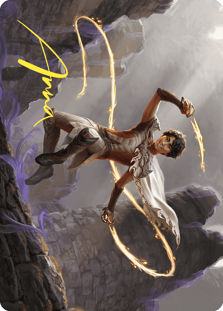 Kellan, the Fae-Blooded Art Card (Gold-Stamped Signature) [Wilds of Eldraine Art Series] | Cards and Coasters CA
