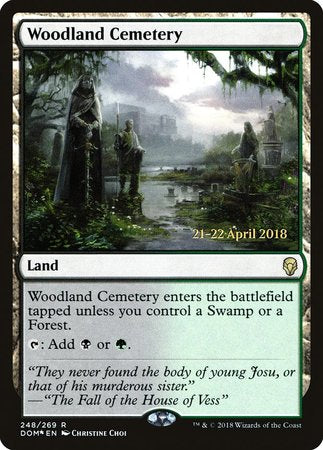 Woodland Cemetery [Dominaria Promos] | Cards and Coasters CA