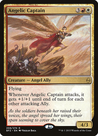 Angelic Captain [Battle for Zendikar] | Cards and Coasters CA