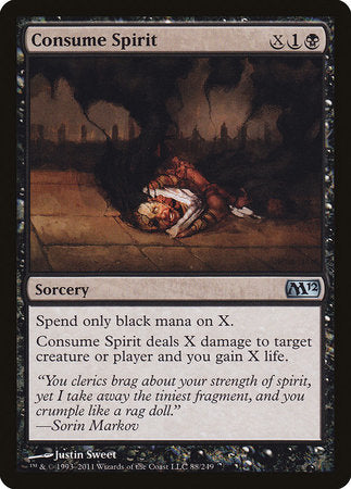 Consume Spirit [Magic 2012] | Cards and Coasters CA