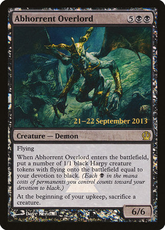 Abhorrent Overlord [Theros Promos] | Cards and Coasters CA