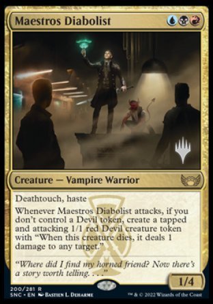 Maestros Diabolist (Promo Pack) [Streets of New Capenna Promos] | Cards and Coasters CA