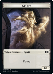 Boar // Spirit Double-sided Token [Double Masters 2022 Tokens] | Cards and Coasters CA