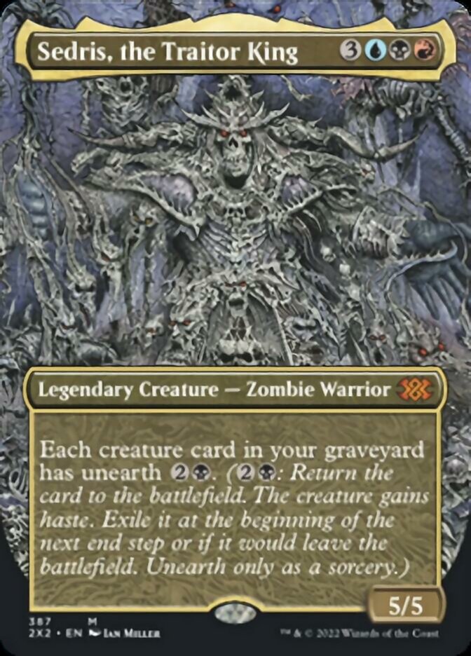 Sedris, the Traitor King (Borderless Alternate Art) [Double Masters 2022] | Cards and Coasters CA