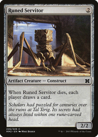 Runed Servitor [Modern Masters 2015] | Cards and Coasters CA