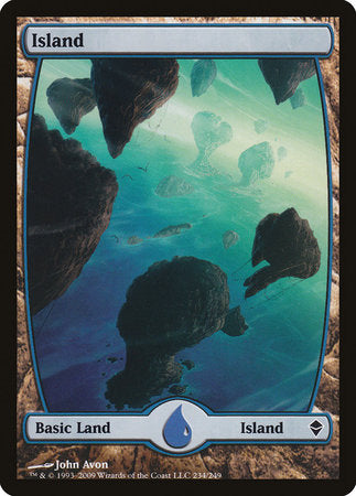 Island (234) - Full Art [Zendikar] | Cards and Coasters CA