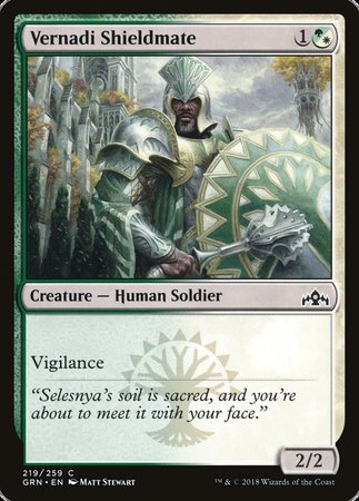 Vernadi Shieldmate [Guilds of Ravnica] | Cards and Coasters CA