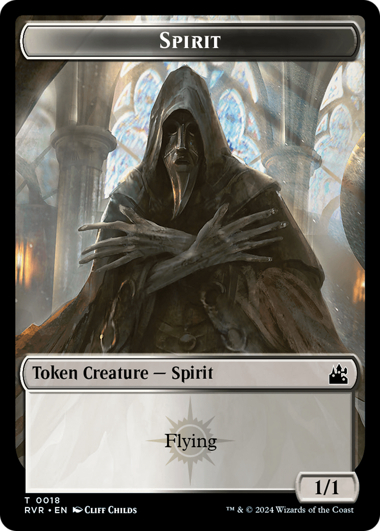 Spirit Token (0018) [Ravnica Remastered Tokens] | Cards and Coasters CA