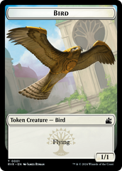Bird // Spirit (0004) Double-Sided Token [Ravnica Remastered Tokens] | Cards and Coasters CA