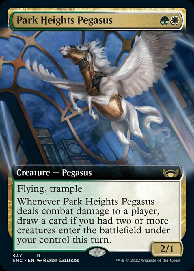 Park Heights Pegasus (Extended Art) [Streets of New Capenna] | Cards and Coasters CA