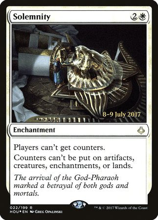 Solemnity [Hour of Devastation Promos] | Cards and Coasters CA