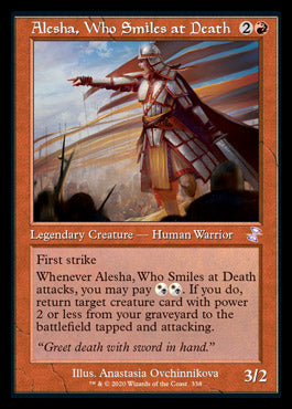 Alesha, Who Smiles at Death (Timeshifted) [Time Spiral Remastered] | Cards and Coasters CA