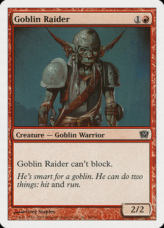 Goblin Raider [Ninth Edition] | Cards and Coasters CA