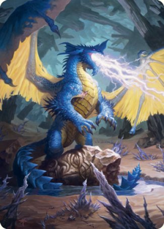 Blue Dragon Art Card [Dungeons & Dragons: Adventures in the Forgotten Realms Art Series] | Cards and Coasters CA