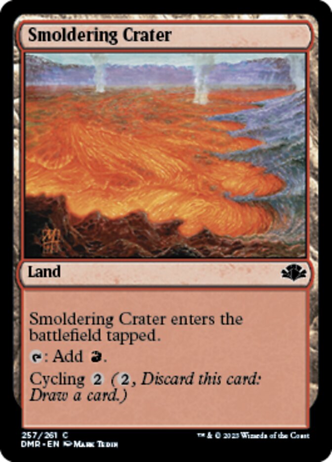 Smoldering Crater [Dominaria Remastered] | Cards and Coasters CA