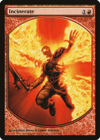 Incinerate [Magic Player Rewards 2008] | Cards and Coasters CA