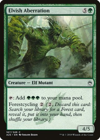 Elvish Aberration [Masters 25] | Cards and Coasters CA