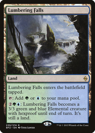 Lumbering Falls [Battle for Zendikar] | Cards and Coasters CA