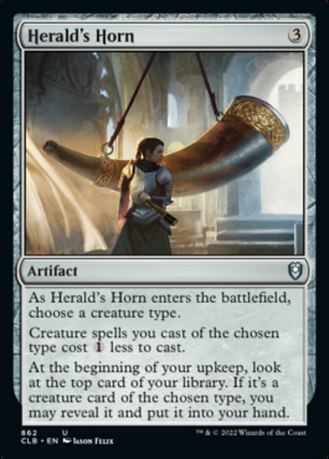 Herald's Horn [Commander Legends: Battle for Baldur's Gate] | Cards and Coasters CA