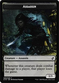 Assassin // Morph Double-sided Token [Commander 2019 Tokens] | Cards and Coasters CA