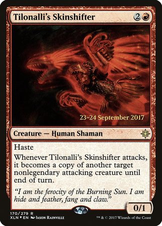 Tilonalli's Skinshifter [Ixalan Promos] | Cards and Coasters CA