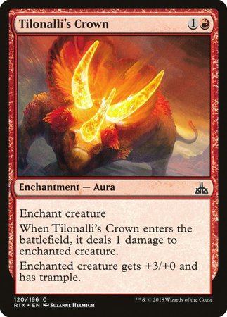 Tilonalli's Crown [Rivals of Ixalan] | Cards and Coasters CA