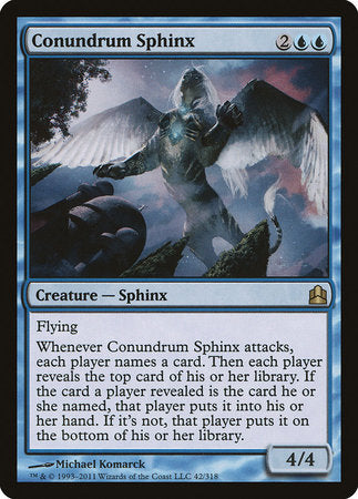 Conundrum Sphinx [Commander 2011] | Cards and Coasters CA