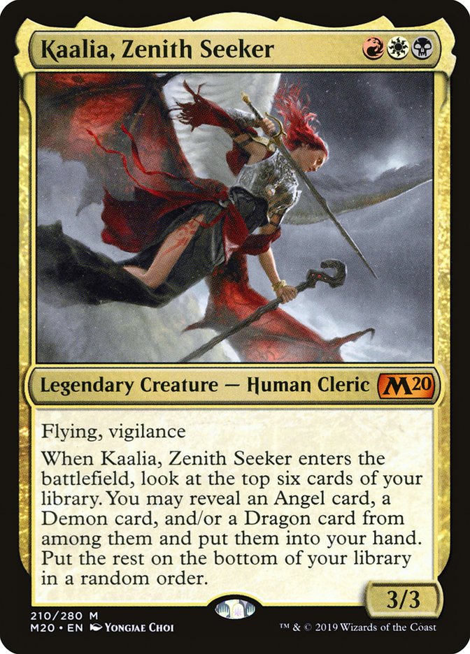 Kaalia, Zenith Seeker [Core Set 2020] | Cards and Coasters CA