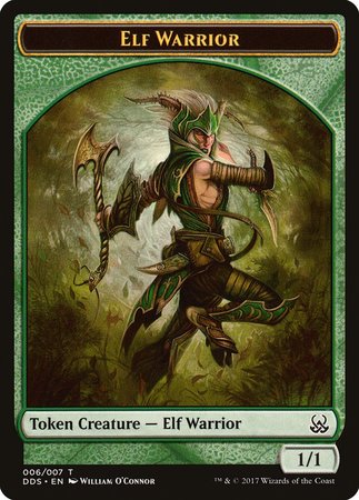 Elf Warrior Token [Duel Decks: Mind vs. Might Tokens] | Cards and Coasters CA