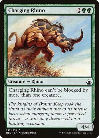 Charging Rhino [Battlebond] | Cards and Coasters CA