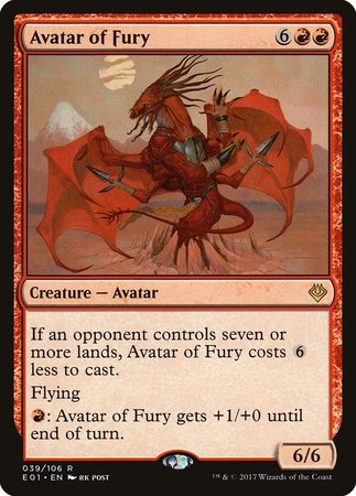 Avatar of Fury [Archenemy: Nicol Bolas] | Cards and Coasters CA