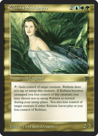 Rubinia Soulsinger [Legends] | Cards and Coasters CA