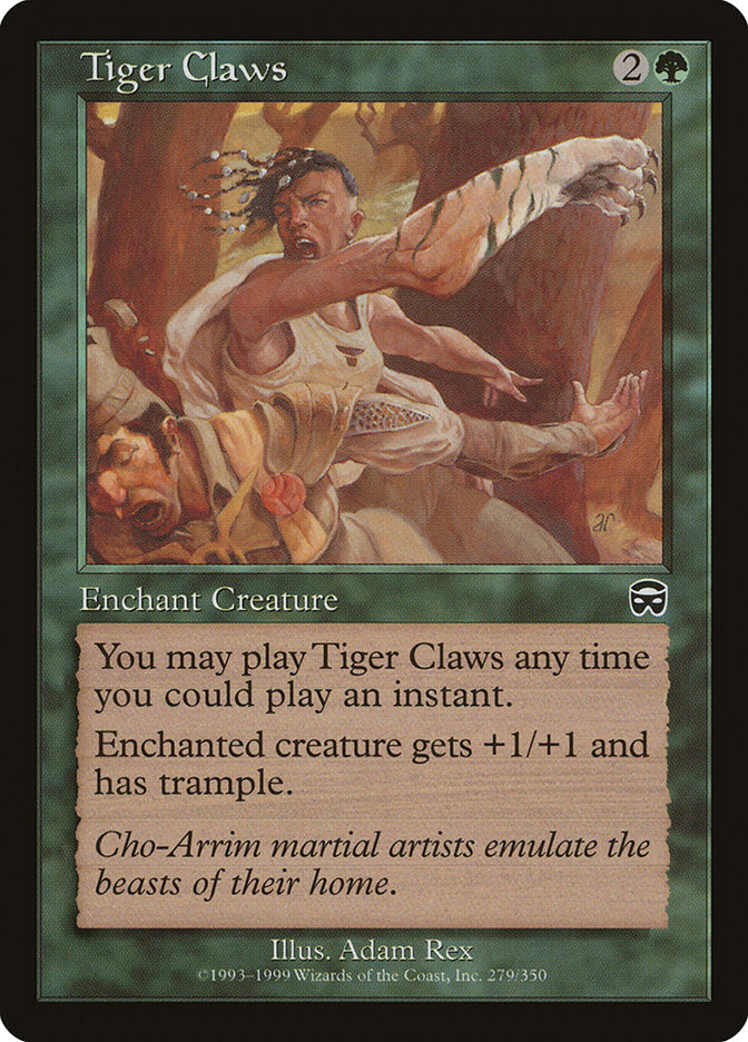 Tiger Claws [Mercadian Masques] | Cards and Coasters CA