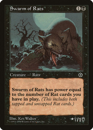 Swarm of Rats [Portal Second Age] | Cards and Coasters CA