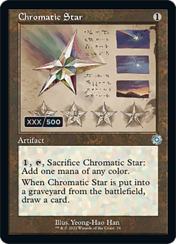 Chromatic Star (Retro Schematic) (Serial Numbered) [The Brothers' War Retro Artifacts] | Cards and Coasters CA