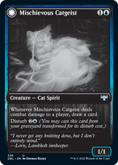 Mischievous Catgeist // Catlike Curiosity [Innistrad: Double Feature] | Cards and Coasters CA