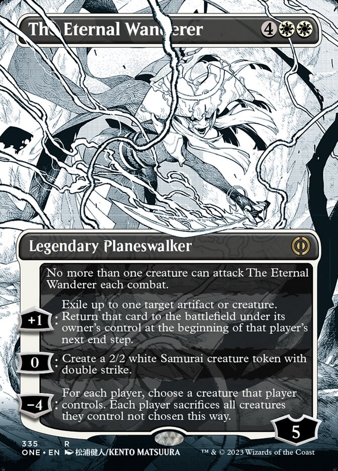 The Eternal Wanderer (Borderless Manga) [Phyrexia: All Will Be One] | Cards and Coasters CA