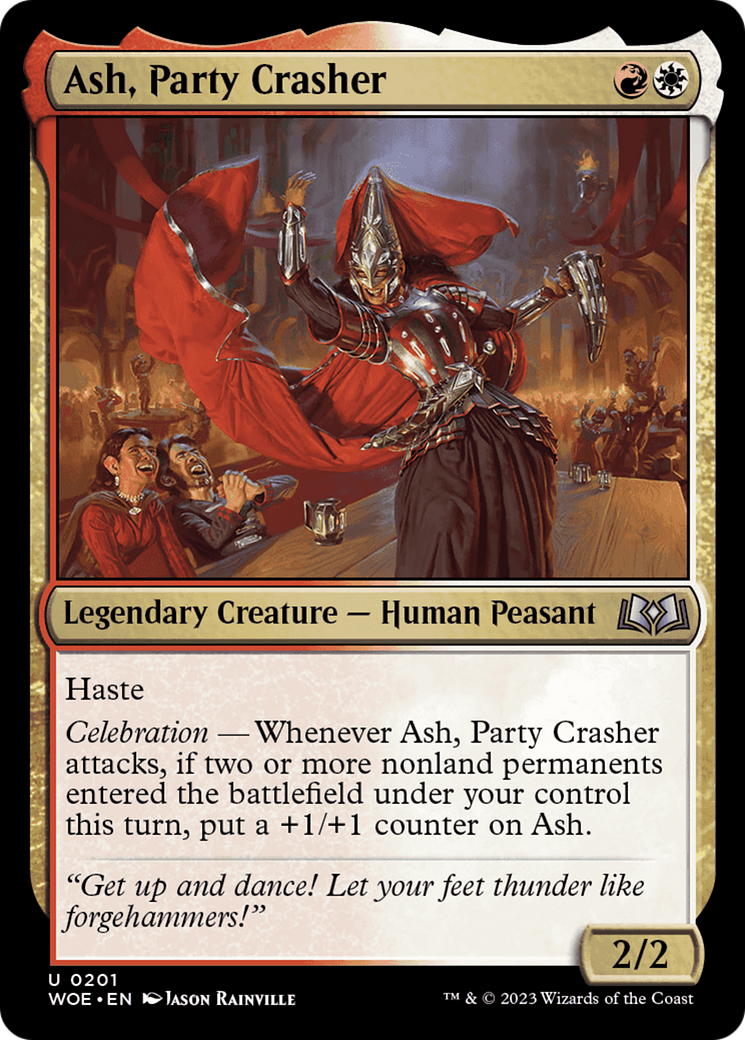 Ash, Party Crasher [Wilds of Eldraine] | Cards and Coasters CA