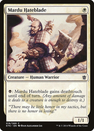Mardu Hateblade [Khans of Tarkir] | Cards and Coasters CA