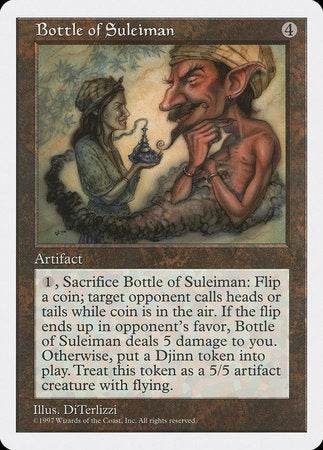 Bottle of Suleiman [Fifth Edition] | Cards and Coasters CA