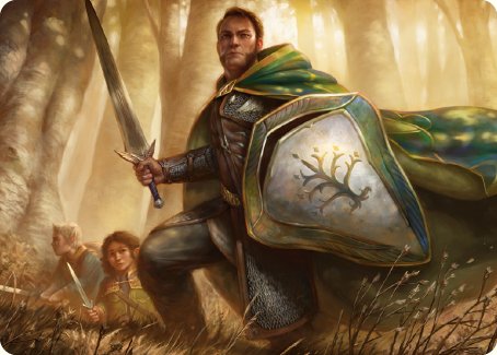 Boromir, Warden of the Tower Art Card [The Lord of the Rings: Tales of Middle-earth Art Series] | Cards and Coasters CA