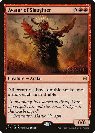 Avatar of Slaughter [Commander Anthology] | Cards and Coasters CA