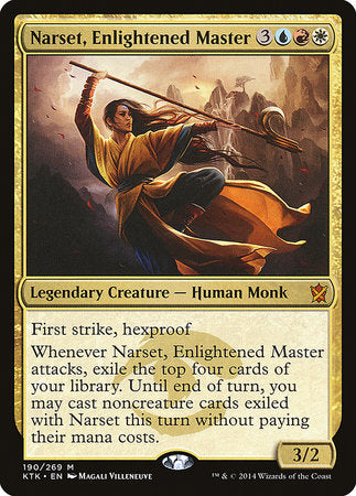 Narset, Enlightened Master [Khans of Tarkir] | Cards and Coasters CA